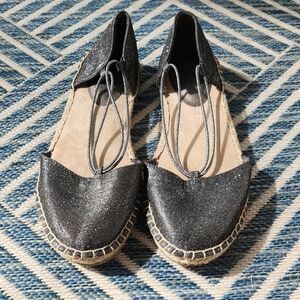 Elegant Black Espadrille Flats